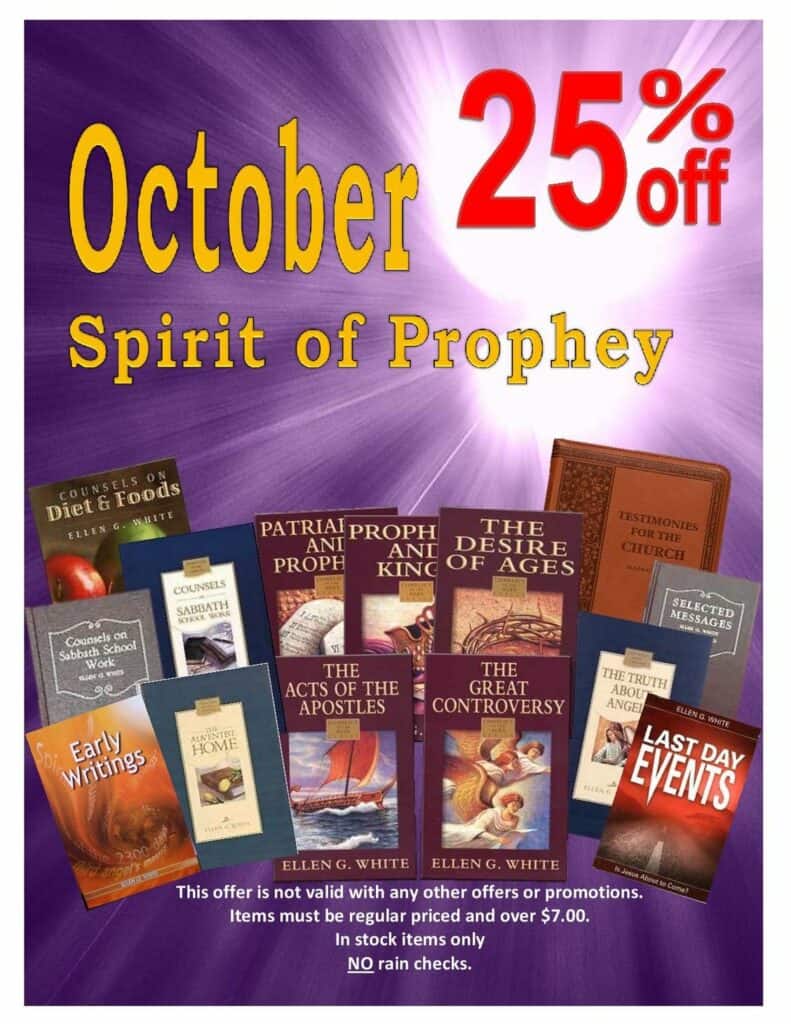 Sales on Spirit of Prophecy Books