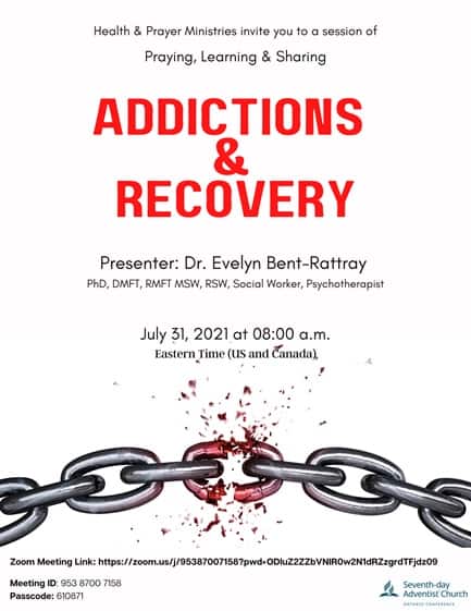 Addiction and recovery flyer