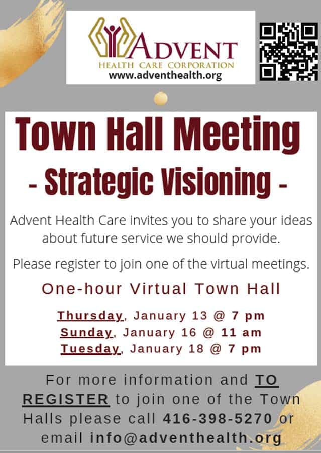 Town Hall Meeting from Advent Health Care