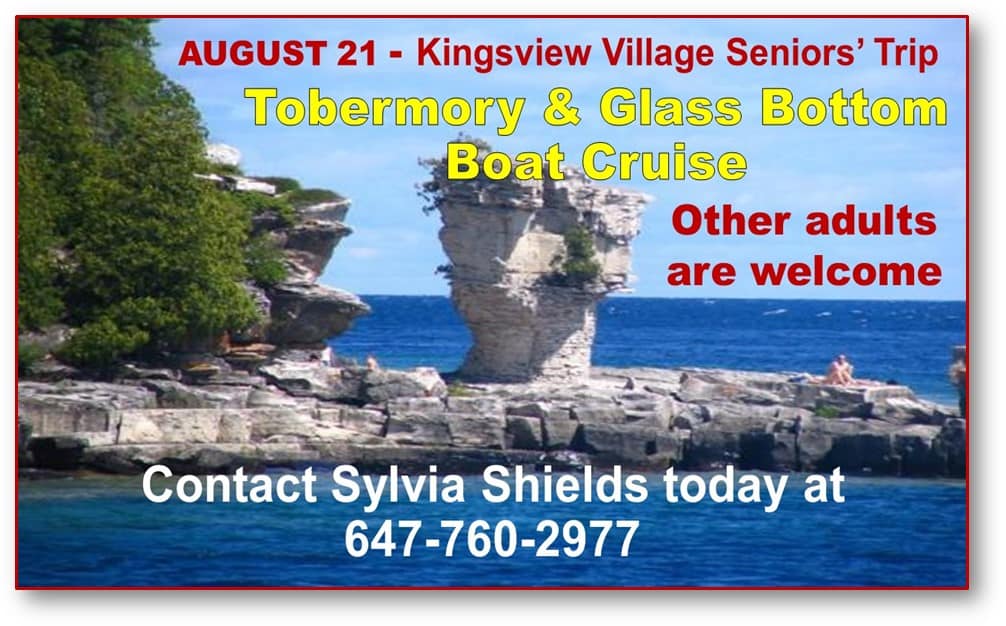 Kingsview Village Seniors' Trip Flyer