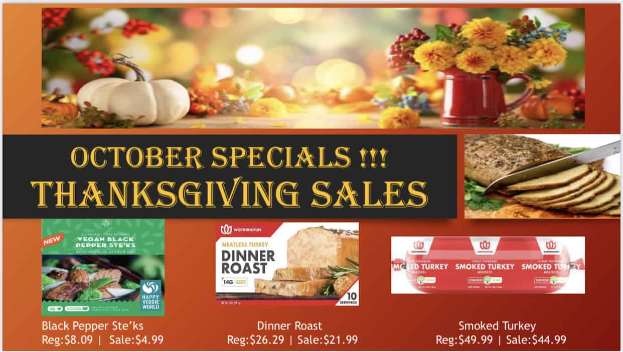 Thanksgiving food sale from ABC