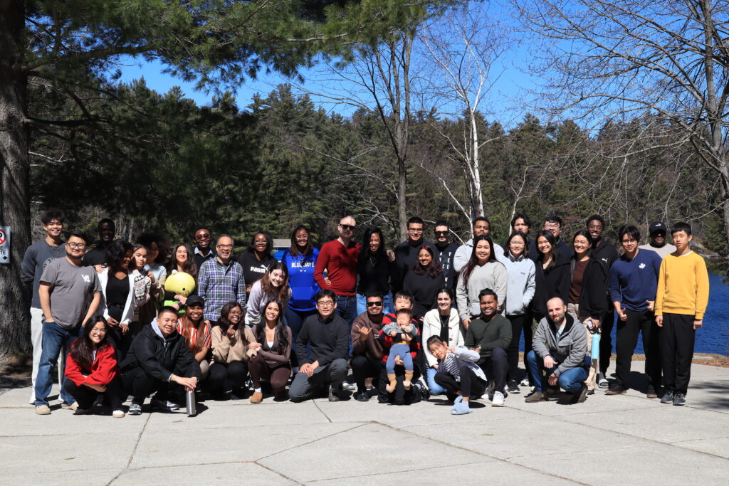 The Willowdale Young Adults at the Camp Frenda retreat