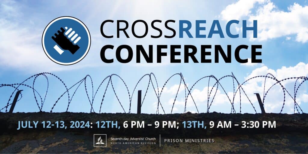 Virtual prison ministry conference poster