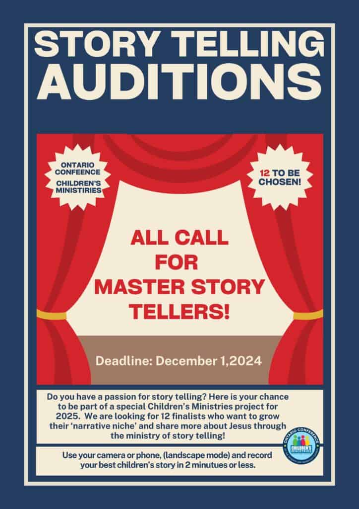 Story Telling Auditions Flyer