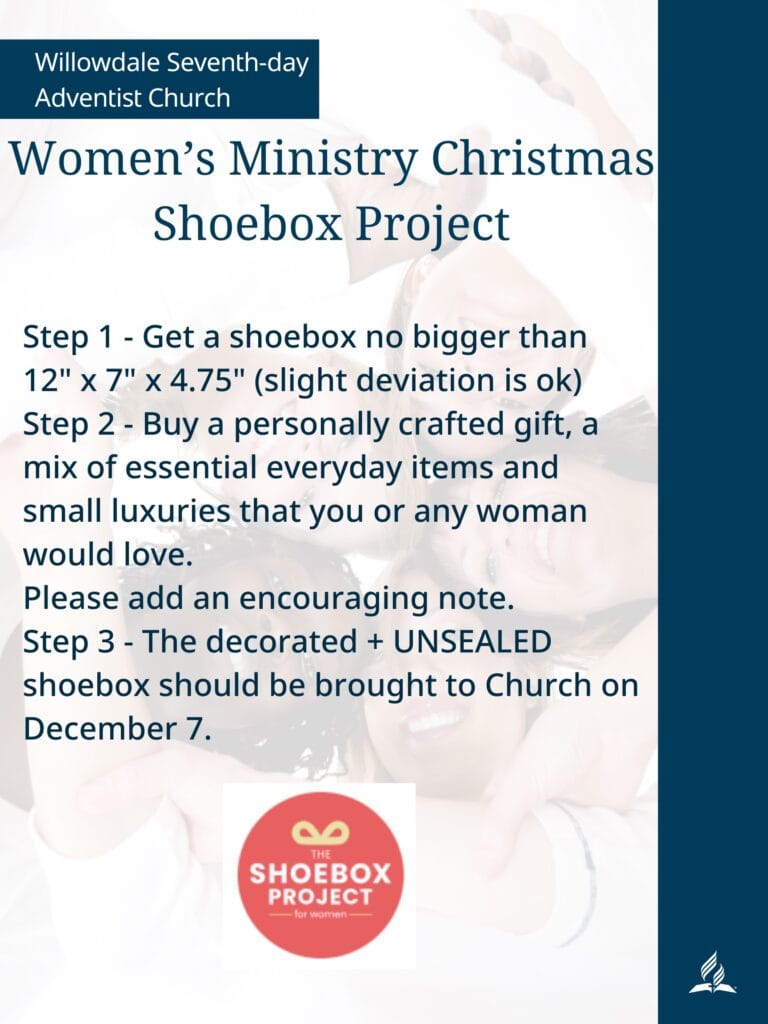 Women's Ministries Shoebox Flyer