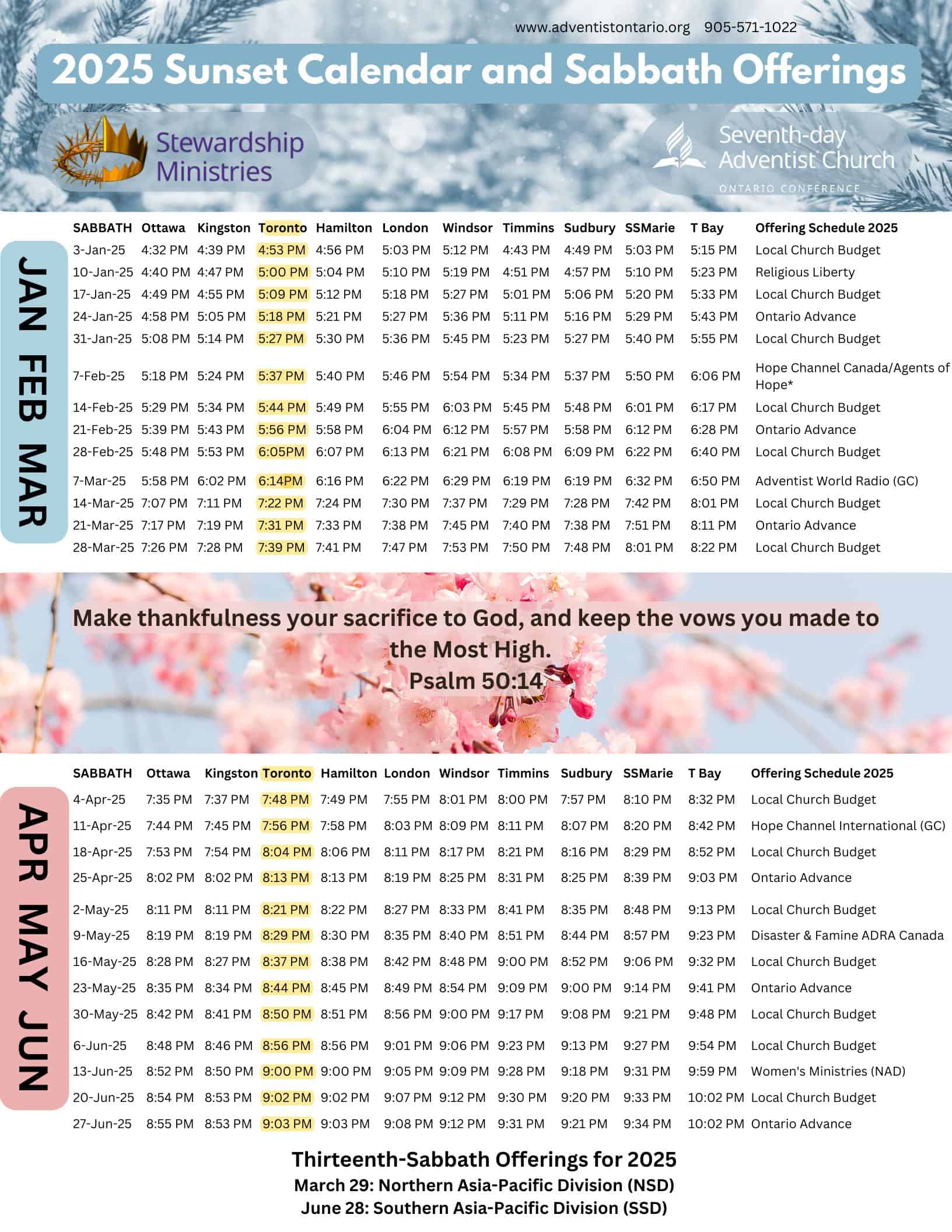 Sunset Calendar Part 1