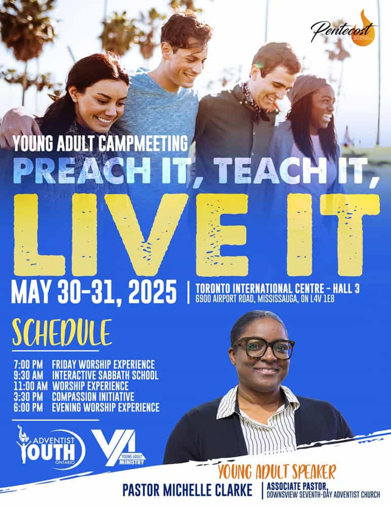 Ontario Camp Meeting Young Adults Flyer