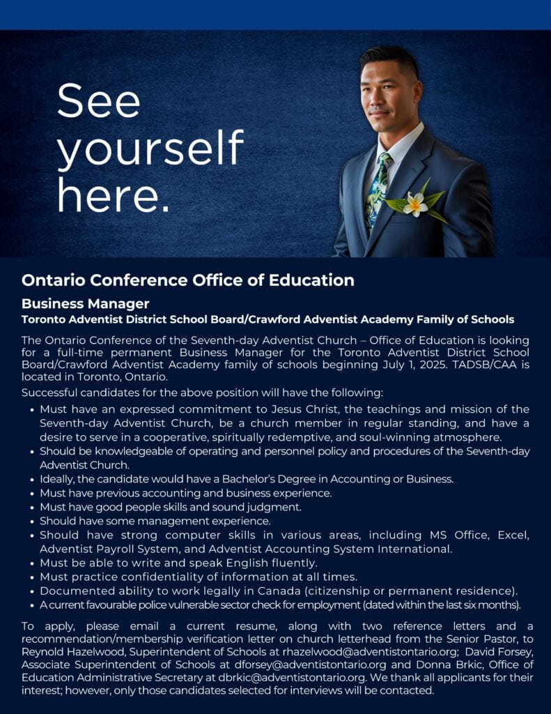 Business Manager Job Offer