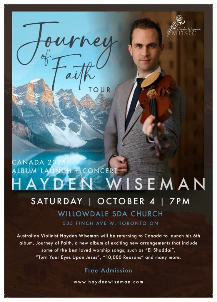 Hayden Wiseman concert flyer