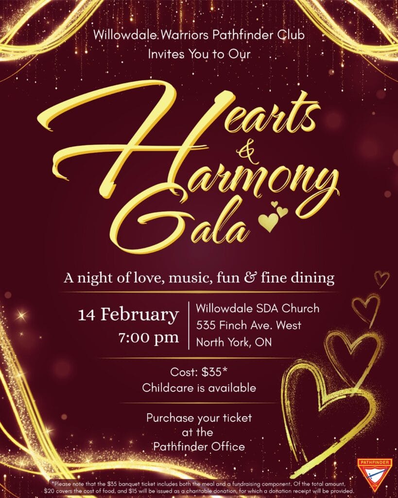 Hearts and Harmony Gala Flyer
