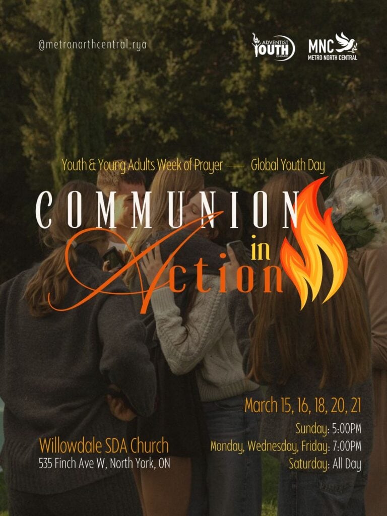 Youth and Young Adult Week of Prayer 2026 - Communion in Action Flyer