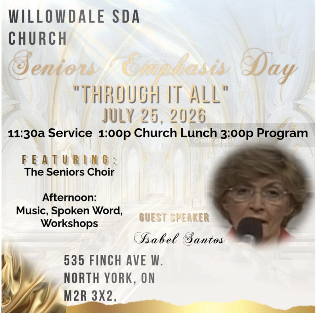 Seniors' Emphasis Sabbath Poster